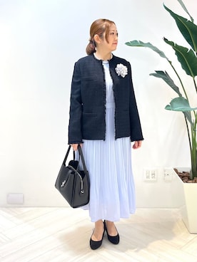 「esche（エッシュ）のアイテム」を使った、Tomoさん（レディース・153cm）の冬コーディネート