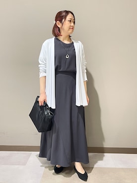 「Sunauna（スーナウーナ）のアイテム」を使った、Tomoさん（レディース・153cm）の春コーディネート