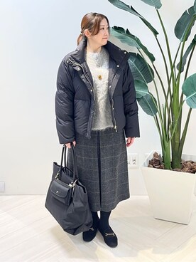 Tomoさん(レディース・153cm)の冬コーディネート