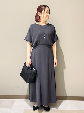 「Sunauna（スーナウーナ）のアイテム」を使った、Tomoさん（レディース・153cm）の春コーディネート