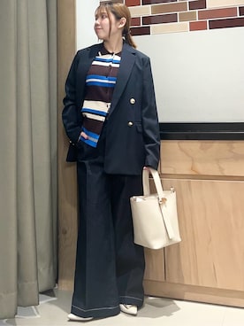 「THE SHOP TK （ザ ショップ ティーケー ）のアイテム」を使った、かのさん（レディース・147cm）の冬コーディネート