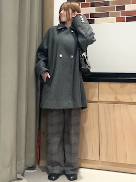 「THE SHOP TK （ザ ショップ ティーケー ）のオブリックトゥパンプス（パンプス）」を使った、かのさん（レディース・147cm）の冬コーディネート