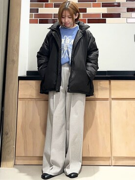 「THE SHOP TK （ザ ショップ ティーケー ）のオブリックトゥパンプス（パンプス）」を使った、かのさん（レディース・147cm）の冬コーディネート