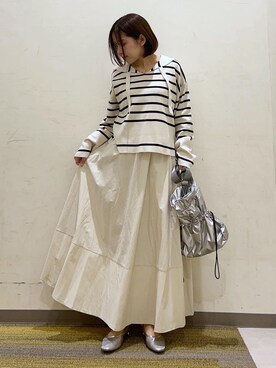 「THE SHOP TK （ザ ショップ ティーケー ）のアイテム（パンプス）」を使った、かのさん（レディース・147cm）の春コーディネート