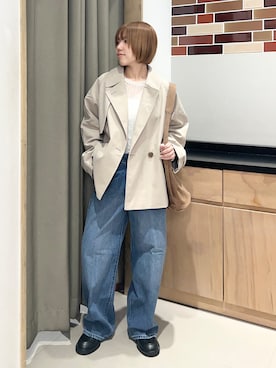 「THE SHOP TK （ザ ショップ ティーケー ）のアイテム（Tシャツ/カットソー）」を使った、かのさん（レディース・147cm）の秋コーディネート
