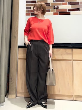 「THE SHOP TK （ザ ショップ ティーケー ）のアイテム」を使った、かのさん（レディース・147cm）の春コーディネート