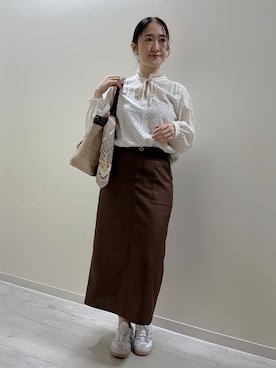 末廣美智子さん(レディース・155cm)の春コーディネート