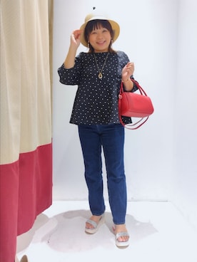 「grove（グローブ）のアイテム」を使った、satsukiさん（レディース・154cm）の春コーディネート