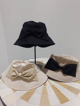 「grove（グローブ）のアイテム（ハット）」を使った、satsukiさん（レディース・154cm）の春コーディネート