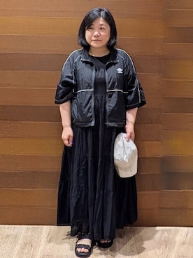「UMBRO（アンブロ）のアイテム」を使った、ぽんさん（レディース・152cm）の夏コーディネート