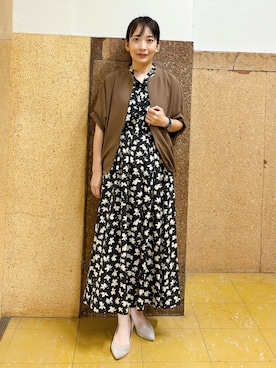 「INDIVI（インディヴィ）のアイテム」を使った、hattoriさん（レディース・152cm）の秋コーディネート