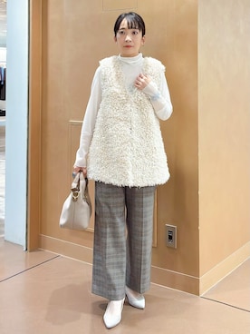「INDIVI（インディヴィ）のアイテム」を使った、hattoriさん（レディース・152cm）の秋コーディネート