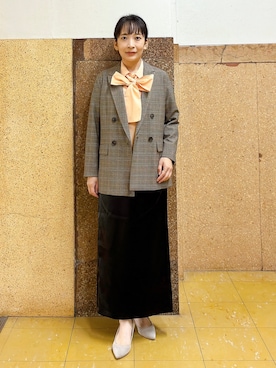 「INDIVI（インディヴィ）のアイテム」を使った、hattoriさん（レディース・152cm）の秋コーディネート