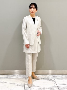 「INDIVI（インディヴィ）のアイテム」を使った、hattoriさん（レディース・152cm）の春コーディネート