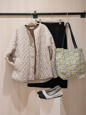 「INDIVI（インディヴィ）のアイテム」を使った、おとうふさん（レディース・157cm）の冬コーディネート