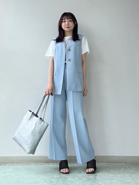 「MILOS（ミロス）のアイテム」を使った、KAHOさん（レディース・149cm）の春コーディネート