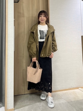 「SUPERGA（スペルガ）のアイテム」を使った、KAHOさん（レディース・149cm）の秋コーディネート