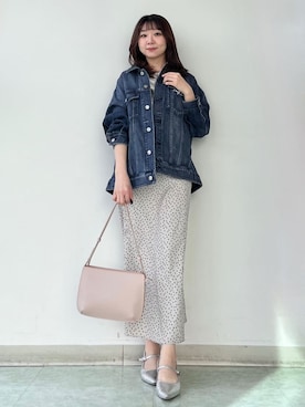 「esche（エッシュ）のアイテム（バッグ）」を使った、KAHOさん（レディース・149cm）の春コーディネート