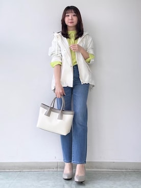 「UNTITLED（アンタイトル）のアイテム（ブルゾン）」を使った、KAHOさん（レディース・149cm）の春コーディネート