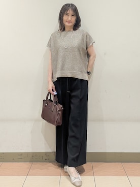 「オフィスカジュアル」｜Miさん（レディース・160cm）の夏コーディネート