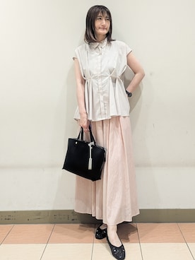 「オフィスカジュアル」｜Miさん（レディース・160cm）の夏コーディネート