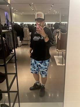「A BATHING APE（アベイシングエイプ）のアイテム」を使った、kouji1810さん（メンズ・173cm）の秋コーディネート