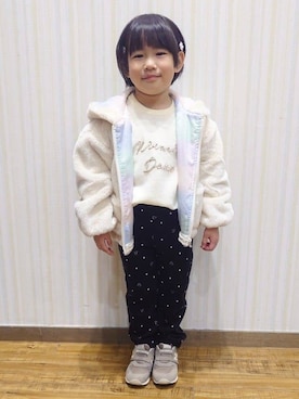 Yuiさん（キッズ・102cm）の秋コーディネート
