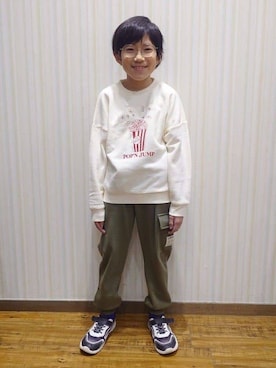 Yuiさん（キッズ・126cm）の冬コーディネート