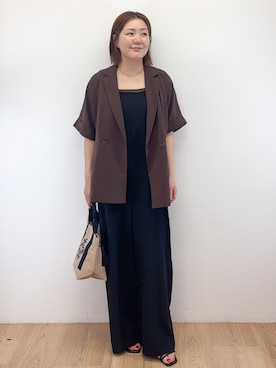「OPAQUE.CLIP（オペークドットクリップ）のアイテム」を使った、Takeさん（レディース・162cm）の夏コーディネート