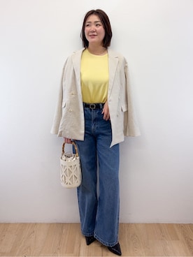 「THE SHOP TK （ザ ショップ ティーケー ）のアイテム」を使った、Takeさん（レディース・162cm）の春コーディネート