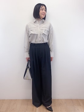 「TAKEO KIKUCHI（タケオキクチ）のアイテム」を使った、Takeさん（レディース・162cm）の春コーディネート