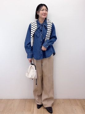 Takeさん（レディース・162cm）の春コーディネート