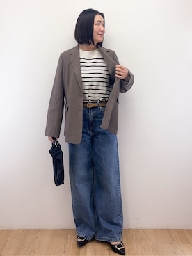 「COUP DE CHANCE（クードシャンス）のアイテム」を使った、Takeさん（レディース・162cm）の春コーディネート