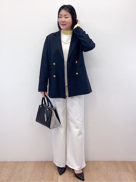 「UNTITLED（アンタイトル）のアイテム（ワンピース/ドレス）」を使った、Takeさん（レディース・162cm）の冬コーディネート