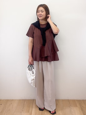「OPAQUE.CLIP（オペークドットクリップ）のアイテム」を使った、Takeさん（レディース・162cm）の夏コーディネート