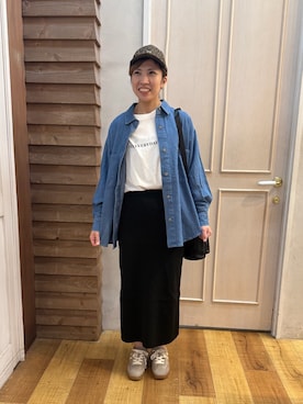 「Lee（リー）のアイテム（バッグ）」を使った、きょんさん（レディース・163cm）の秋コーディネート