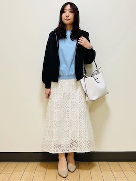 「Reflect（リフレクト）のアイテム」を使った、miiirefさん（レディース・153cm）の春コーディネート