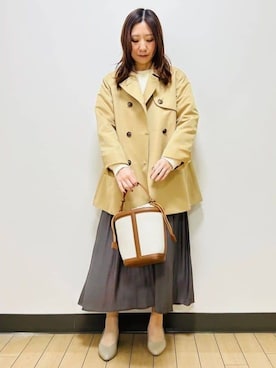 「Reflect（リフレクト）のアイテム（ジャケット/アウター）」を使った、miiirefさん（レディース・153cm）の冬コーディネート