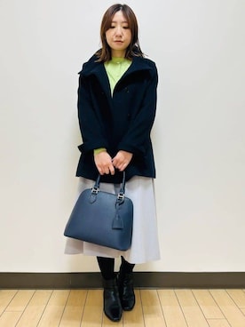 「アイテム（アンサンブル）」を使った、miiirefさん（レディース・153cm）の冬コーディネート