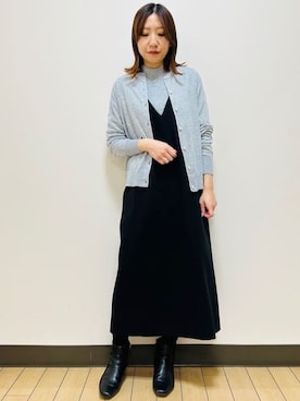 「アイテム（アンサンブル）」を使った、miiirefさん（レディース・153cm）の冬コーディネート
