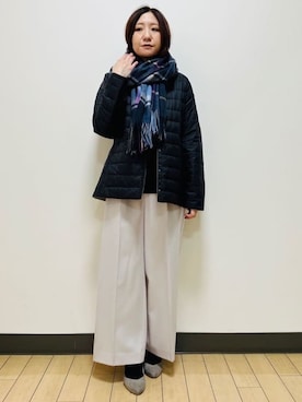 「Reflect（リフレクト）のアイテム（ダウンジャケット/コート）」を使った、miiirefさん（レディース・153cm）の秋コーディネート