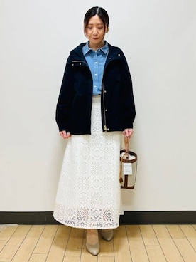 「Reflect（リフレクト）のアイテム」を使った、miiirefさん（レディース・153cm）の冬コーディネート