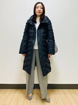 「Reflect（リフレクト）のアイテム（ダウンジャケット/コート）」を使った、miiirefさん（レディース・153cm）の冬コーディネート
