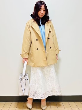 「Reflect（リフレクト）のアイテム（ジャケット/アウター）」を使った、miiirefさん（レディース・153cm）の春コーディネート