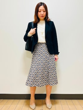 「Reflect（リフレクト）のアイテム（トップス）」を使った、miiirefさん（レディース・153cm）の秋コーディネート