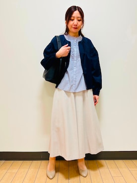「Reflect（リフレクト）のアイテム（パンツ）」を使った、miiirefさん（レディース・153cm）の春コーディネート
