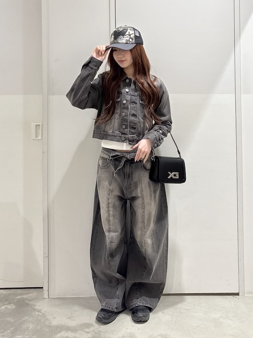 ANGEL AND LOGO RAGLAN L/S BABY TEE（Tシャツ/カットソー）｜X-girl