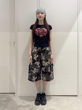 「アイテム（帽子）」を使った、lrntaさん（レディース・160cm）の春コーディネート
