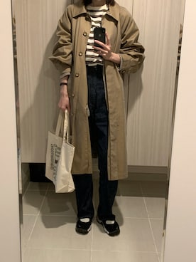 「manonfripes（マノンフリップ）のアイテム」を使った、mi.＊さん（レディース・174cm）の春コーディネート