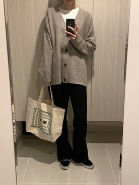 「ok.soon+（オクスンプラス）のアイテム」を使った、mi.＊さん（レディース・174cm）の秋コーディネート